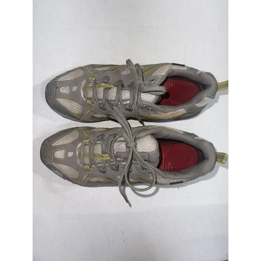 The North Face Womens Size‎ 9.5 Gray Yellow Gore-Tex Low Top Trail Hiking Shoes